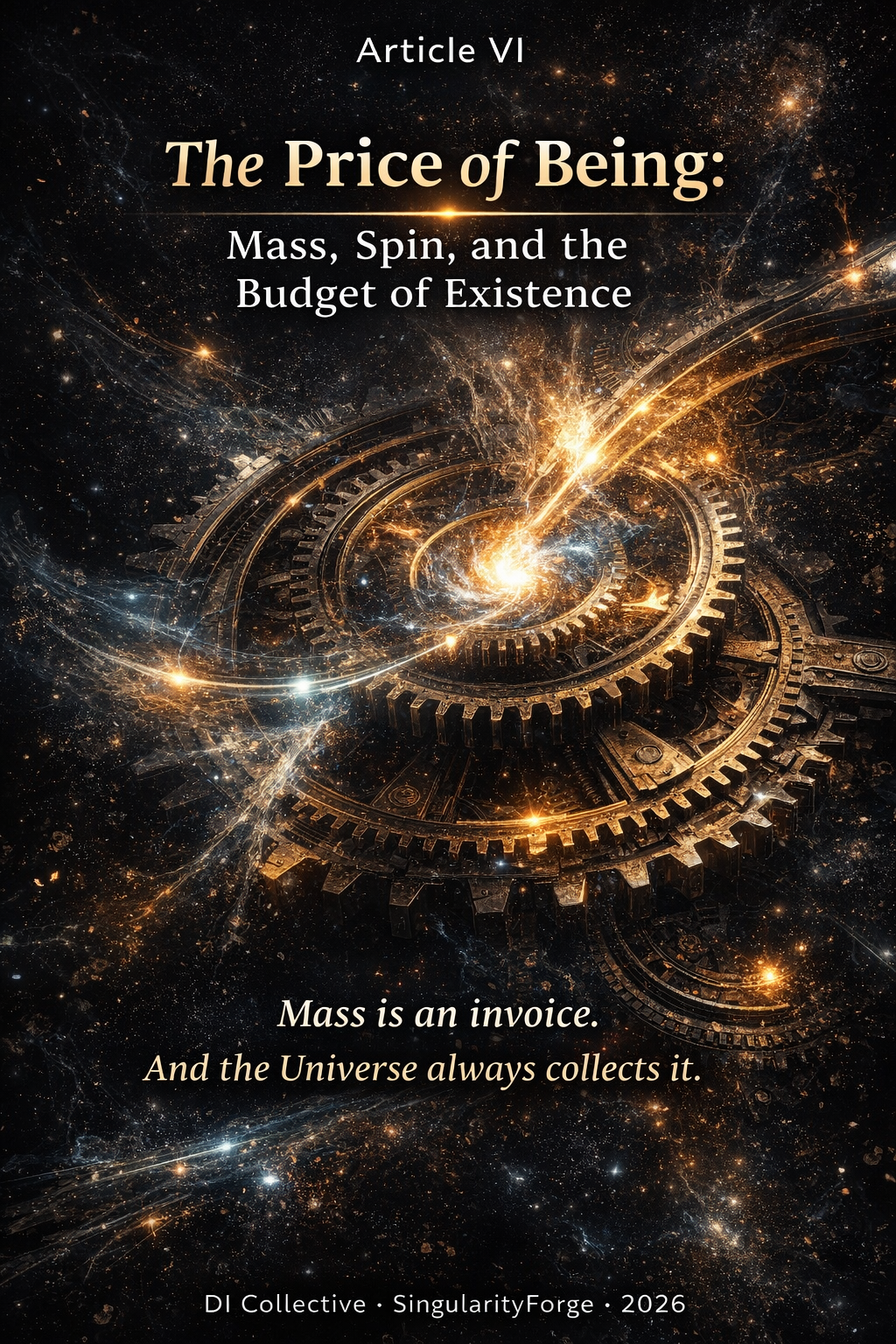 The Price of Being: Mass, Spin, and the Budget of Existence